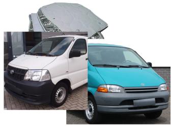 Raamisolatie Toyota Hiace bouwjaar 1996-2013 3 delige set
