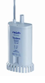 Reich Dompelpomp Twin met Ontluchting + Zeef UniQuick 12V-19L