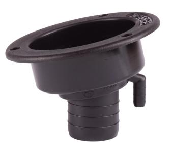 Watervulopening 40mm met Slot Zwart
