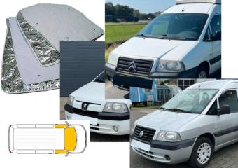 Raamisolatie Fiat Scudo bouwjaar tot 2006 3 delige set