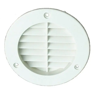 Rozet inbouw Wit rond 80mm