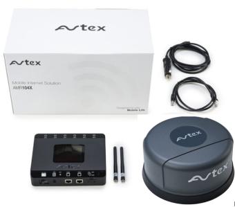 Avtex AMR-104X 4G dual sim router +5G antenne grijs