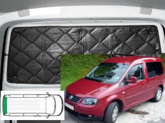 Raamisolatie Volkswagen Caddy 2004-2020 Black line achterzijde Klep