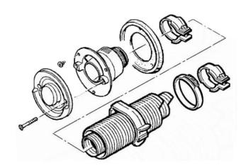 Truma Wandschoorsteenset EW24 Crèmewit