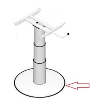 Ilse Tafelpoot Rubber 1.5mtr  6900 SET500