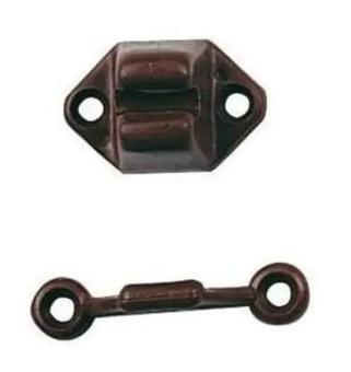 Deurvanger 2-delig Bruin