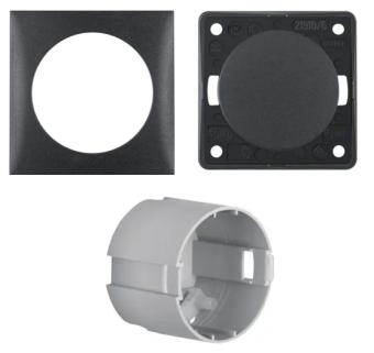 Berker impulsschakelaar inbouw Antraciet Mat 