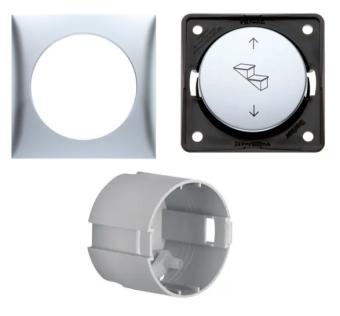 Berker Poolomkeerschakelaar opstap Chroom mat 