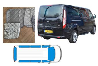 Raamisolatie Ford Tourneo Custom 2012-2022 Grijs 8 Delig Lange wielbasis