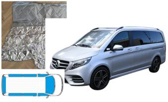 Raamisolatie set 8 Delig voor en achterzijde Mercedes Vito Tourer V-Klasse vanaf 2015 (Korte wielbasis)