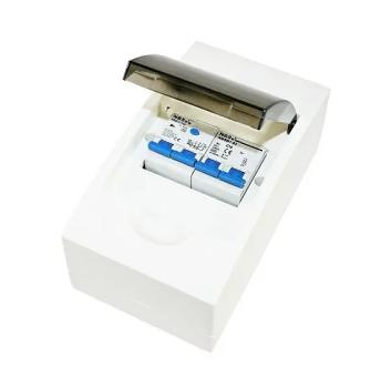 Zekeringkast 4-Modules met Aardlekschakelaar 30mA en Dubbelpolige Zekeringautomaat B10A