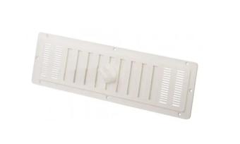 Ventilatierooster wit langwerpig 25x7cm
