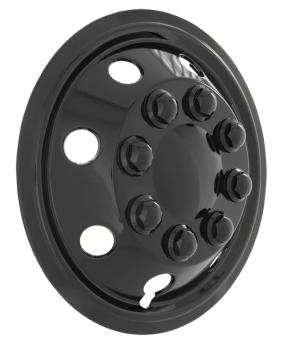 Wieldoppen 15 inch zwart glanzend, extra bol