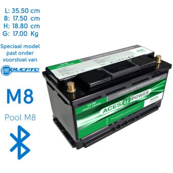 150AH 1920Wh 12V Lithium accu excl. lader