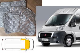 Raamisolatie Fiat Ducato X250 vanaf 2006-2014 Grijs 3 Delig