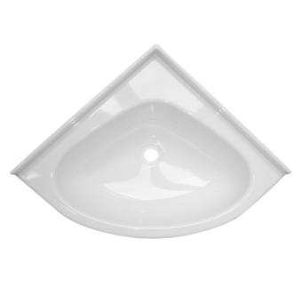 Hoekwasbak Wit 35 cm x 35 cm