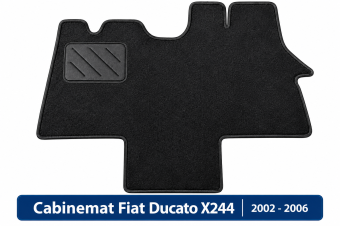Cabinemat Fiat Ducato X244 2002-2006 | zwart