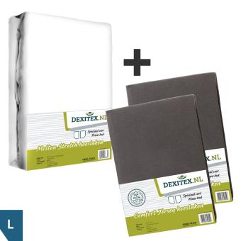 images/productimages/small/dexitex-nl-fransbed-set-links-molton-wit-2x-jersey-antraciet.jpg