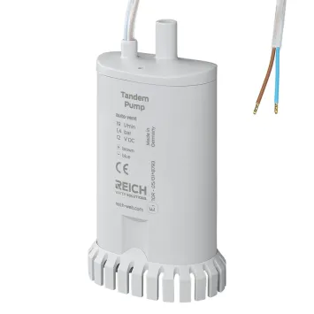 Reich Dompelpomp Twin met Ontluchting + Zeef UniQuick 12V-19L