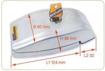 HEOSafe slotenset Set portier (Met sleutel) 2x zijdeur/Garagesloten Wit vanaf 2006-2021**