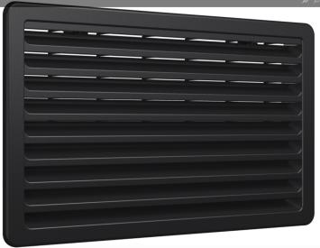 Thetford Koelkast Ventilatie Rooster 257x432 Zwart