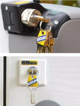 HEOsafe Portiersloten set en 1 buitenslot Fiat Ducato 8 vanaf 2021 Wit**