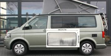 raamisolatie VW T5 midden ramen