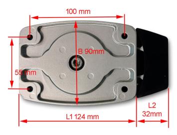 HEOSafe slot voor Buscamper schuifdeur of luiken Heosafe 1760 WIT (2 stuks)**