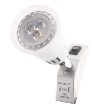 Dometic Stroomrail Spot Mat Glas MR11 G4 2W 12V