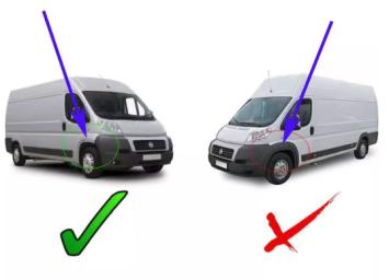 Spatlappen voorzijde Fiat Ducato 250 Vanaf 2006 De Luxe