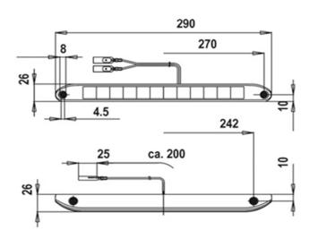 Jokon Derde Remlicht ZHBL20 12 LEDs Rood 