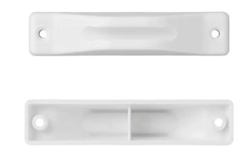 Onderzijde deurvanger wit voor caravan/camper