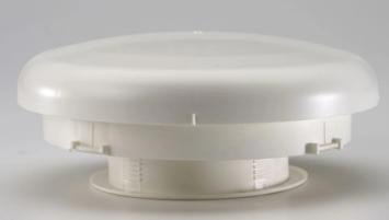 Dakvent wit inbouw gatmaat 104mm