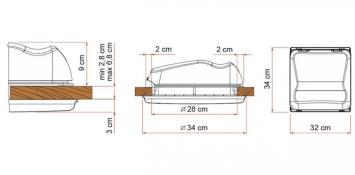 Fiamma Vent 28 F Wit 28x28cm 07902-02