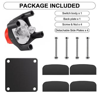 Hoofdstroom schakelaar 12V-50V