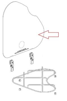 Thetford Hob 330 Komfoor Glasplaat Links SSPA0214