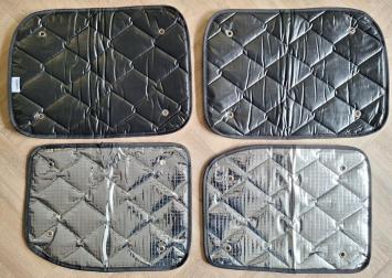 Raamisolatie Volkswagen Caddy vanaf 2021 (4 delig) Black Line woongedeelte korte wielbasis