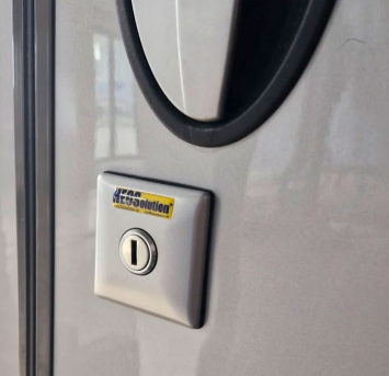 safetypack, 4x slot toegangsdeur/klep, zilver grijs