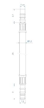 Reich Flexibele Aansluiting Warm Water Rood 240-0925R