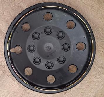 Wieldop 15 Inch Zwart Glanzend – Extra Bol – 1 Stuk