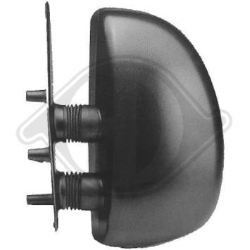 Buitenspiegel Fiat, Peugeot, Citroen, Links, Elektrisch, Verwarmd, (2000-2006) KORTE ARM