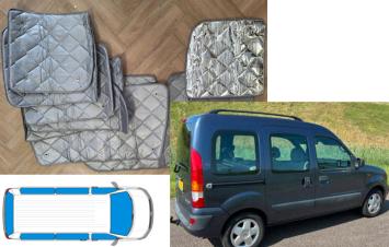 Raamisolatie Renault Kangoo 1997-2008 Cabine+Achterzijde