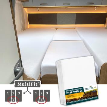 Enkele bedden Molton 4 Delig