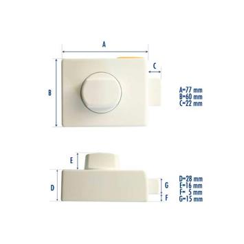 HEOSystem pakket gelijksluitend Fiat Ducato 2006-2021 (+ 3 sloten) Wit**